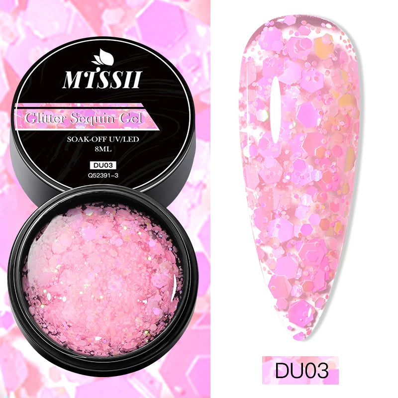 Mtssii 8ml Metallic Painting Nail Gel Polish Gold Silver Creative Elastic Nail Gel for PaintingDrawing Magic Mirror Gel Varnish