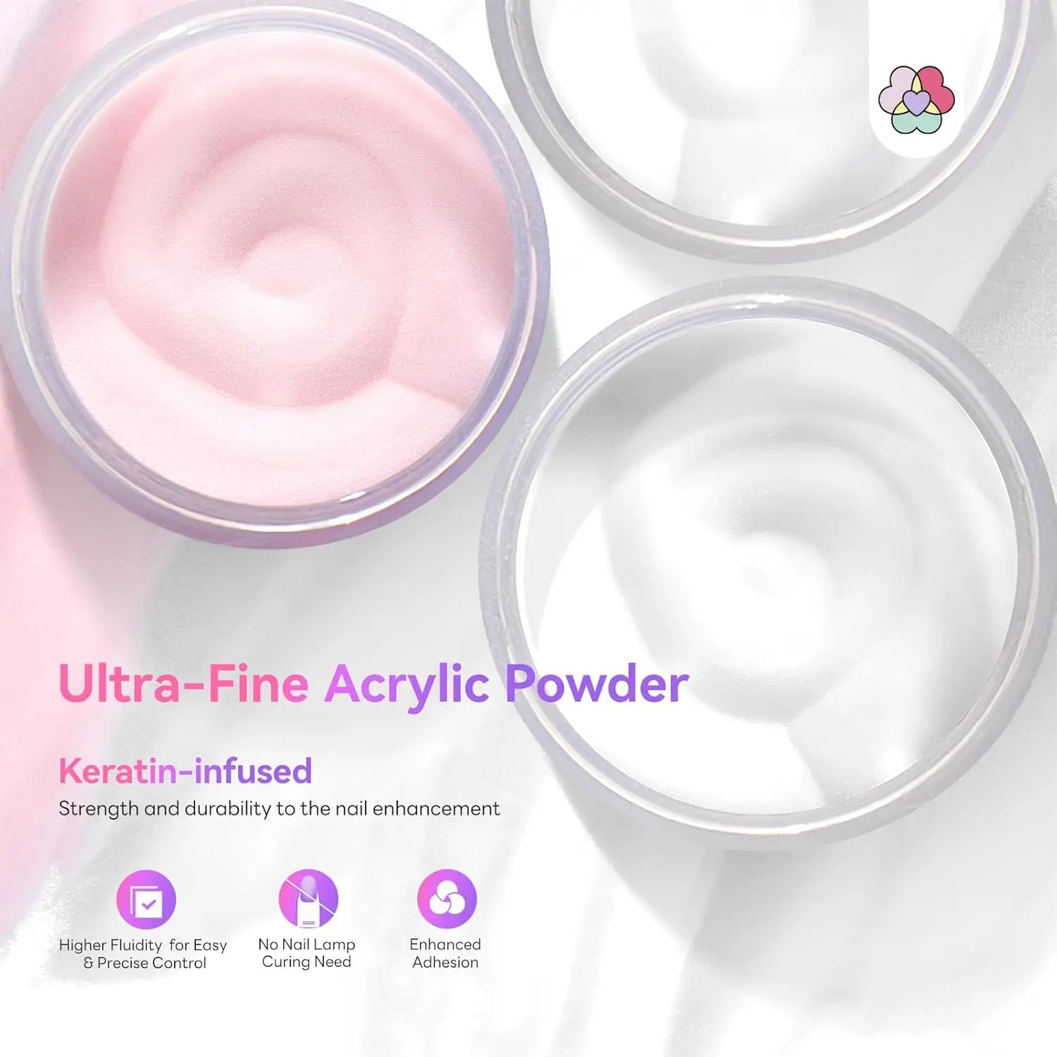 Acrylic Nail Kit ,Clear White Pink 28g Acrylic Powder and 75ml Liquid Set Brush Forms Cuticle Oil Pen Tools Manicure Nails Kit