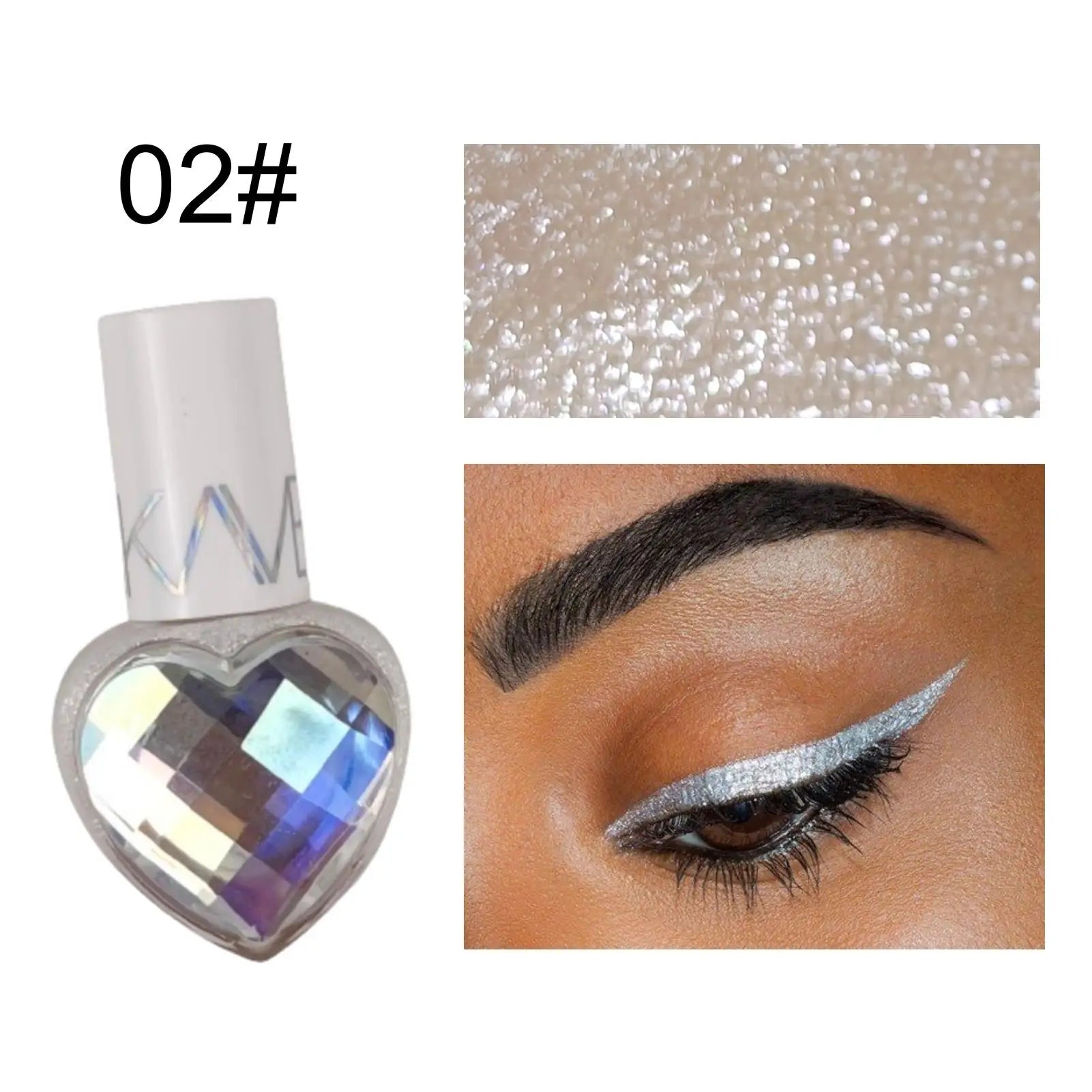 1PC Fine Shimmer, Glitter, High Pigmentation, Silky, Non-sticky, Multi-color Eyeliner,Suitable for Music Festivals and Parties