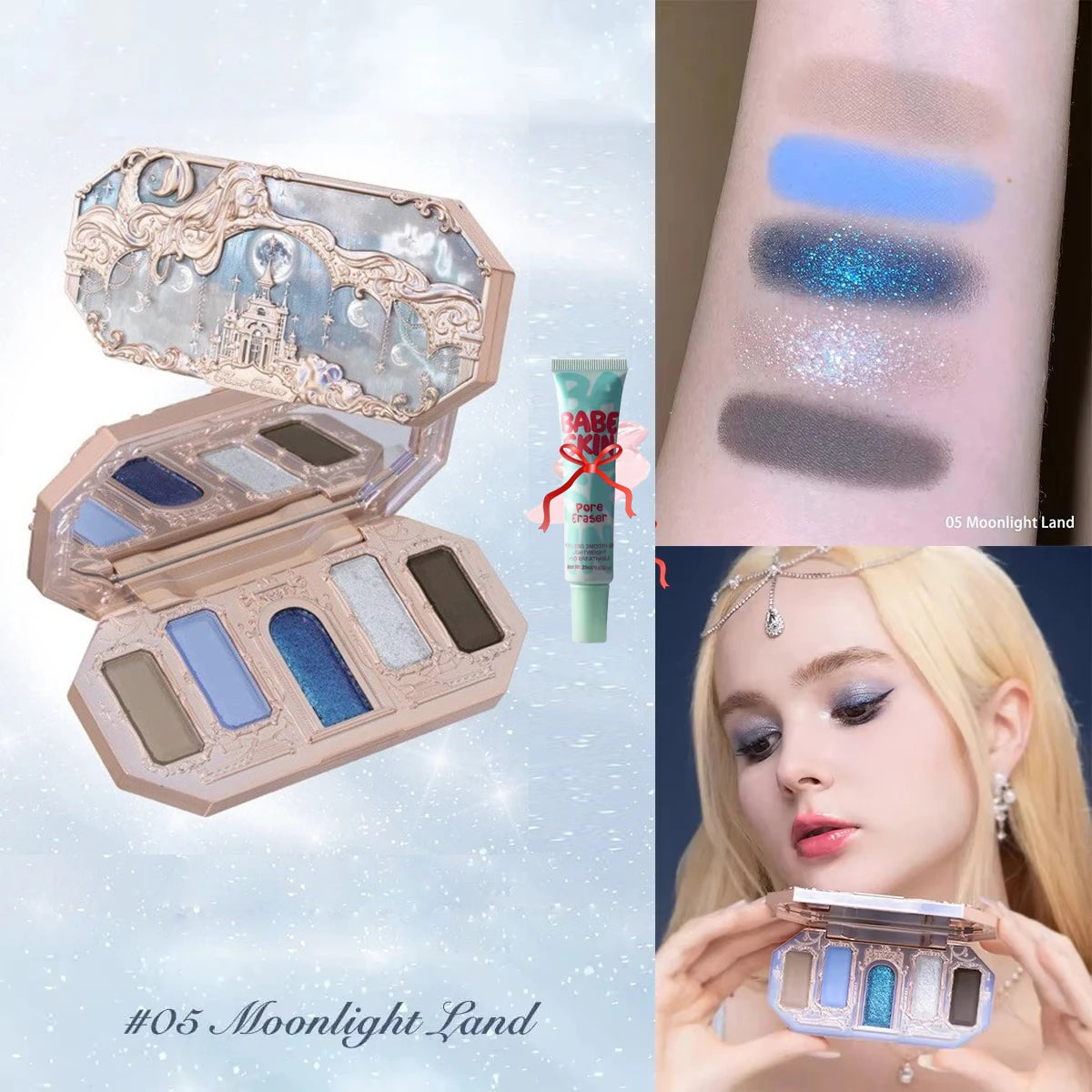 Flower Knows Chocolate Wonder-Shop 8-Color Eyeshadow Palette