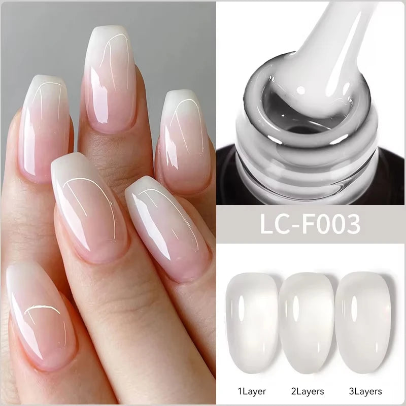 LILYCUTE 7ML Black Silver Red Reflective Glitter Gel Nail Polish Sparkling French Soak Off Long Lasting Manicure Nails Art Gel