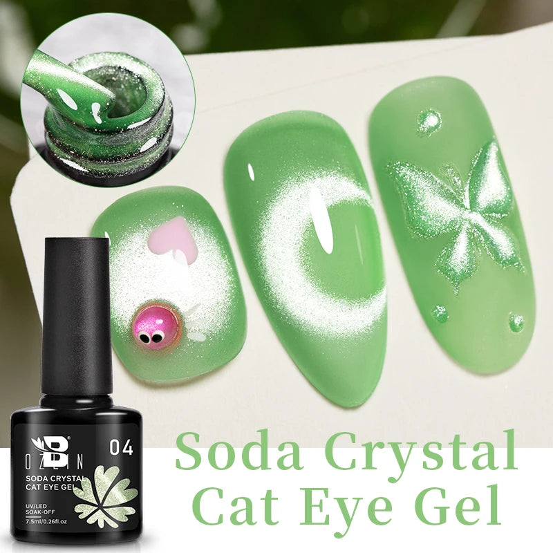 AWStorG 7.5ml Crimson Velvet Cat Eye Magnetic Gel Nail Polish Shiny Ruby Red Cat Eye Gel Soak Off UV Semi-Permanent Nail Art