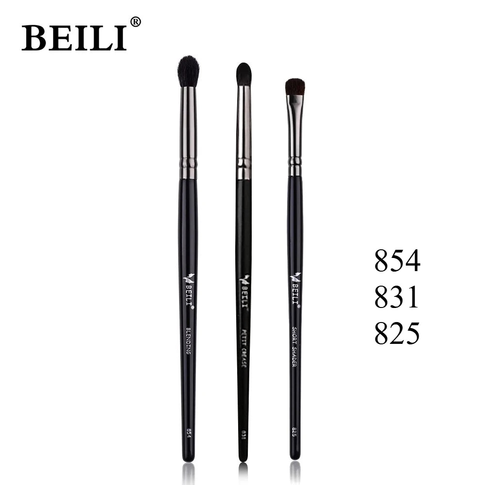 3pcs Makeup Brush Set,Blade eyeliner brush fine oblique head eyebrow brush outline eyeliner ultra-thin eye shadow brush makeup b