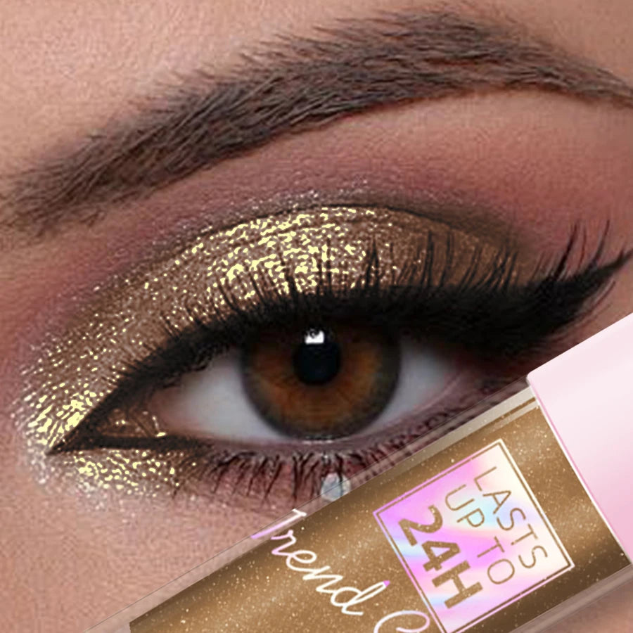 8 Color Metallic Waterproof Liquid 1PC Eyeshadow-High Shine Long-Lasting & Smudge-Proof Korean Makeup Gifts Glitter Eye Shadow