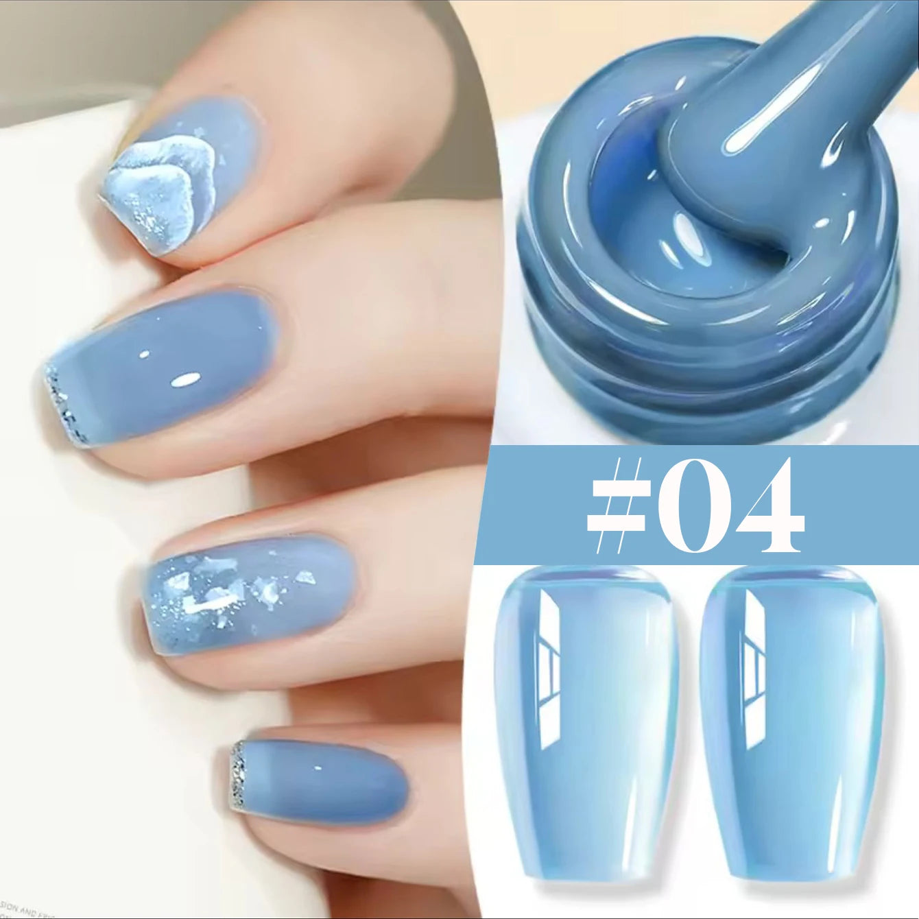 10ML 1-24PCS Milk White Jelly Gel Nail Polish Nail Art 2026 New Popular Nail Supplies UV LED Light Nails Black Red Nails