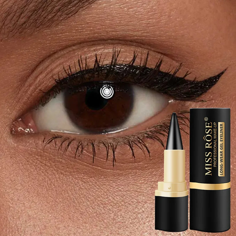 Waterproof eyeliner, long-lasting gel eyeliner for professional makeup, 2 pieces
