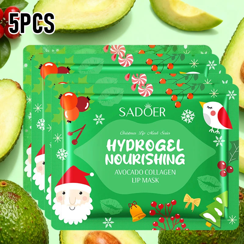 Gel Collagen Lip Mask Crystal Lip Pads For Moisturizing, Anti-Wrinkle, Firms & Hydrates Lips remove lip lines For Christmas