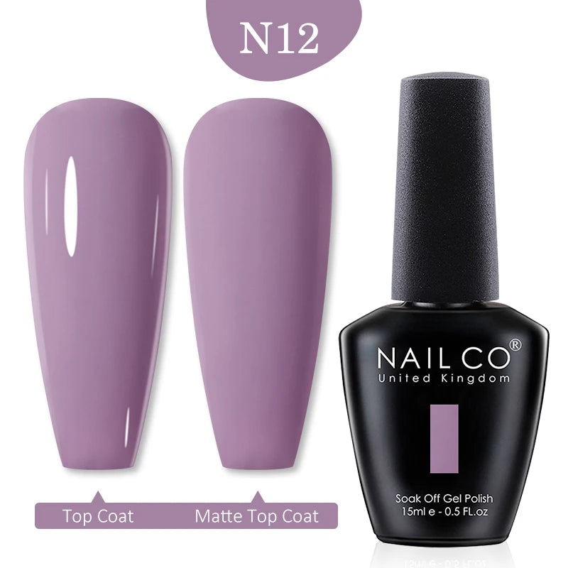 NAILCO Red Colors Series 15ML Nail Gel Polish Nail Supplies Semi Permanent For Nail Art Manicure Soak Off LED UV Hybrid Varnish