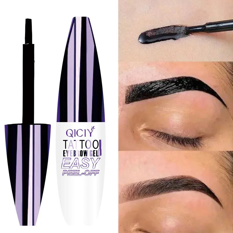 Peel Off Eyebrow Tattoo Tint - Waterproof Dye Cream Gel