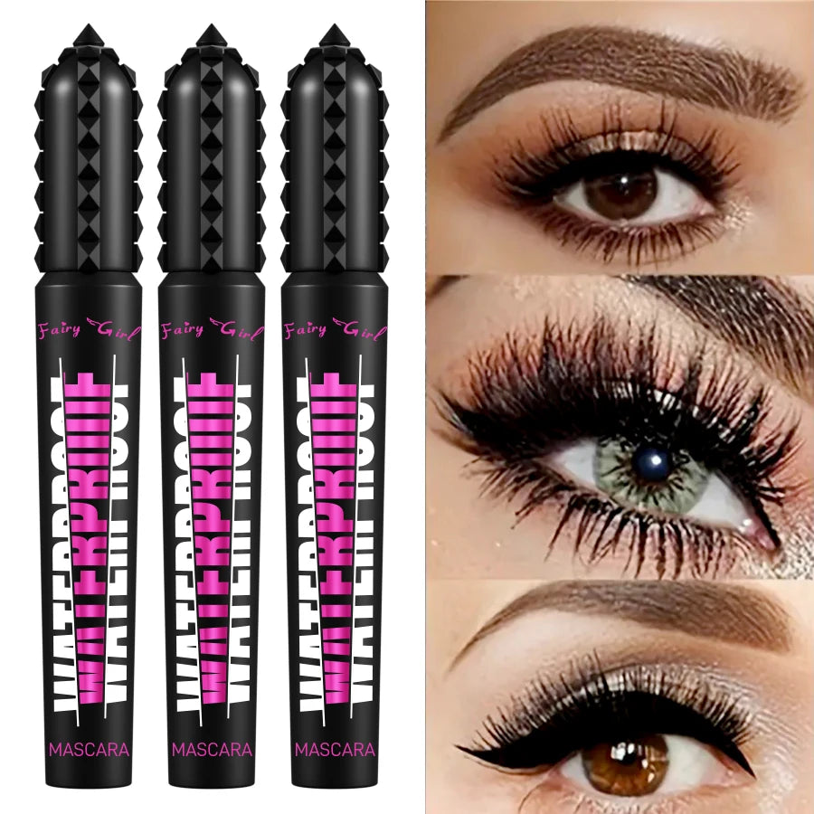 Black Waterproof Mascara - 4D Lengthening & Curling Effect