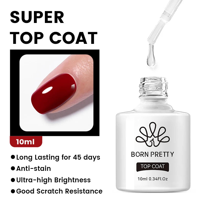 BORN PRETTY 10ml Clear Blooms Gel Polish UV LED Soak Off Nail Art Polish for Spreading Effect Marble Nail Polish Gel Painting