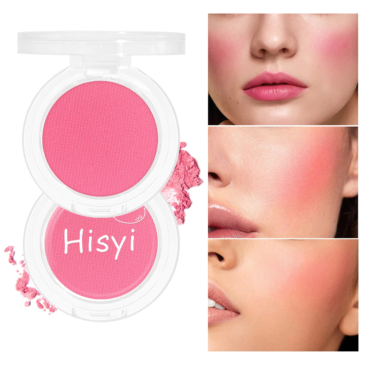 HISYI slightly tipsy blush matte fine flash micro flash natural color makeup pure desire monochrome blush plate