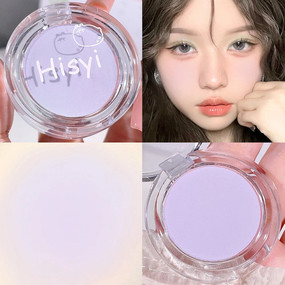 HISYI slightly tipsy blush matte fine flash micro flash natural color makeup pure desire monochrome blush plate