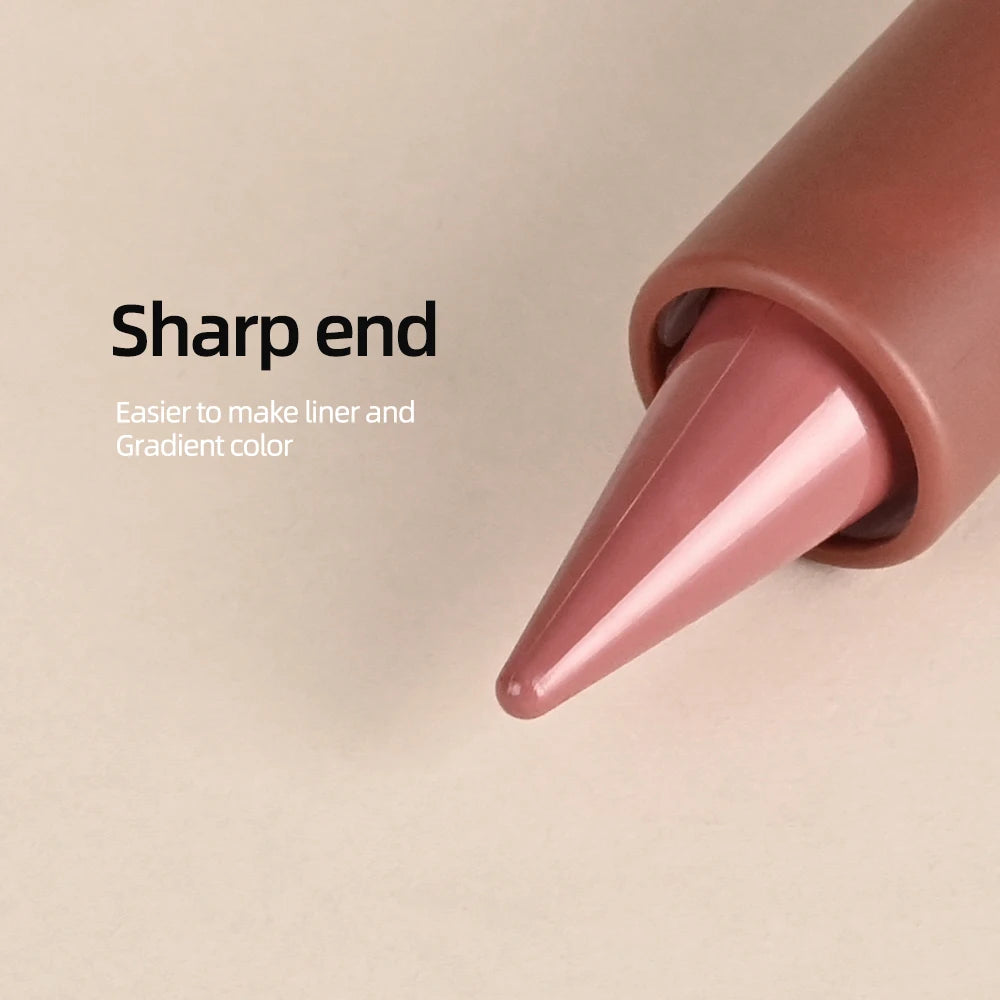 Matte Liner Lipstick Pen Gradient Lip Liner Red Brown Lipsticks Pencil Lasting Waterproof Lip Stick Sexy Women Lip Cosmetics