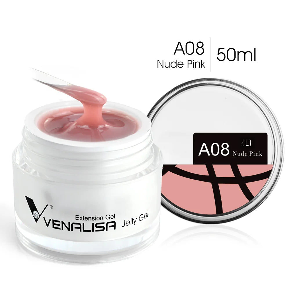 50ml VENALISA Builder UV Contruction Gel Jelly Gel Nude Skin Collection Nail Form Keep Nail C Arc Soak Off UV LED Camouflage Gel