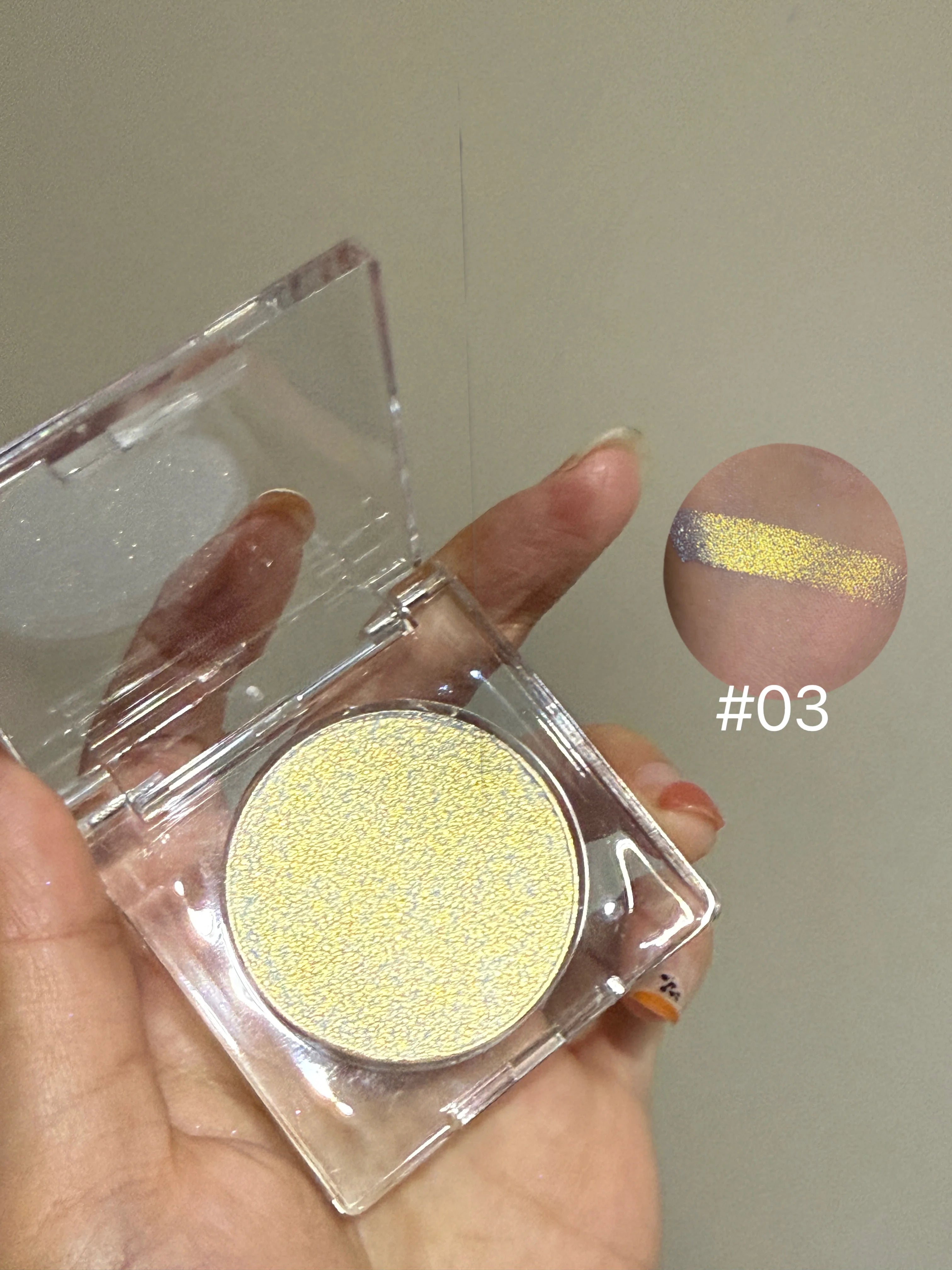 Monochrome Chameleon Highgloss Glitter Multi-use Eye Shadow Powder Glitter Metallic Aurora 3D Nose Shadow Brightening Cosmetic