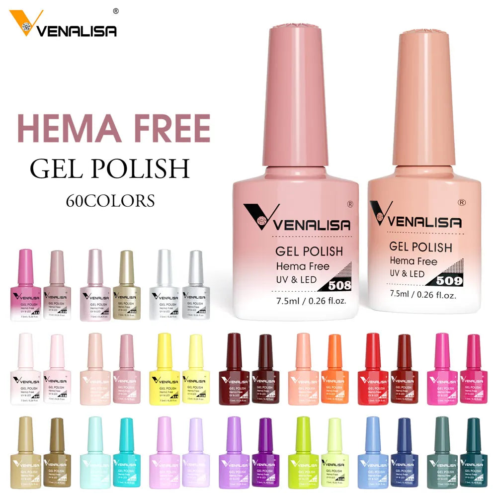 Venalisa VIP5 TPO FREE Jelly Pink Nude Collection Nail Gel Polish Glitter Gorgeous Soak Off UV LED Gel Varnish Nail Manicure