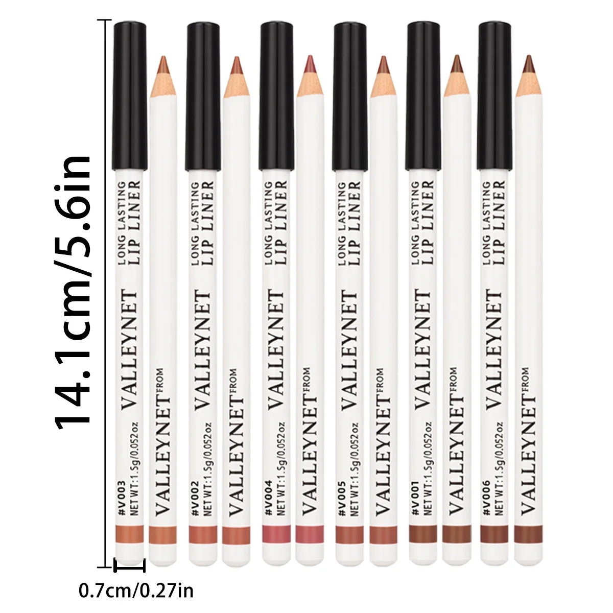 4pcs/set Lip Liner Set Lipstick, 2-in-1 Eyeliner and Lip Liner Waterproof Lip Liner Lipstick Set Women's Lip Combo Makeup