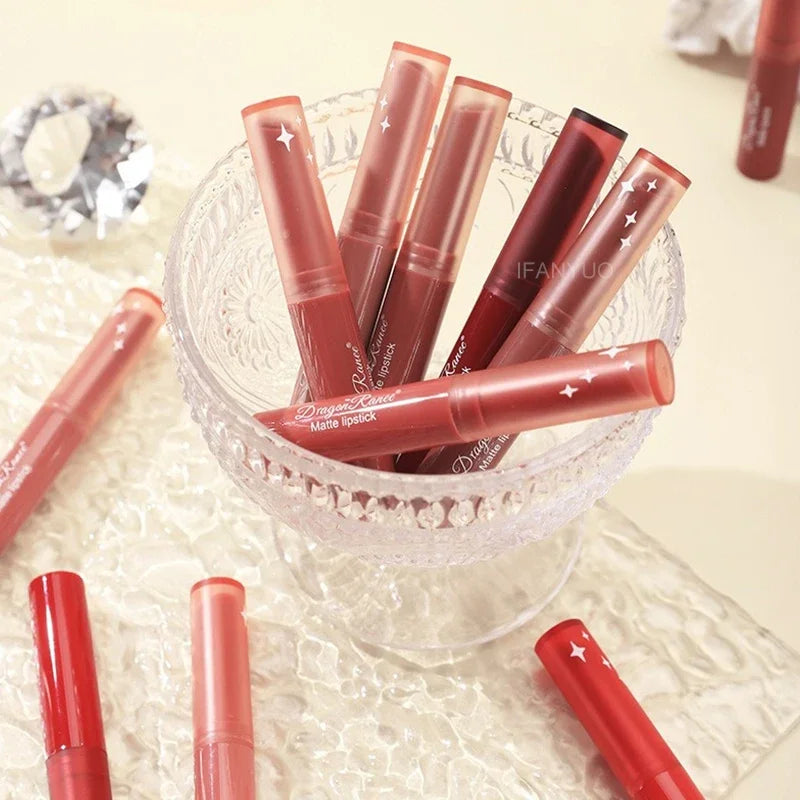 Velvet Matte Lipstick Pen Waterproof Not Easy To Fade Lip Blam Easy To Color Rotating Lipstick Pen Sexy Rich Color Lip Gloss
