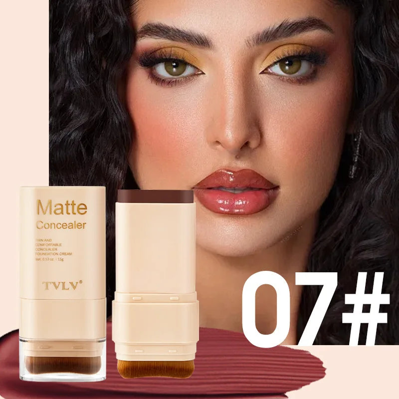 Eraser Concealer Double-Head Foundation Stick, Nine-color Waterproof Non-Gluggy Solid Foundation Cream