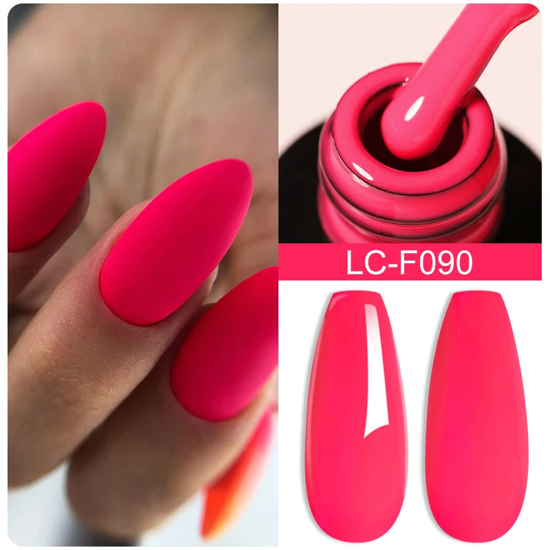 LILYCUTE 7ML Black Silver Red Reflective Glitter Gel Nail Polish Sparkling French Soak Off Long Lasting Manicure Nails Art Gel