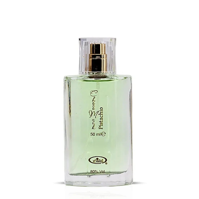 Al Rehab Choco Musk Pistachio Eau De Parfum Spray for Unisex 50ml Cologne Persistence Long-lasting Fragrance Floral Fruity Aroma