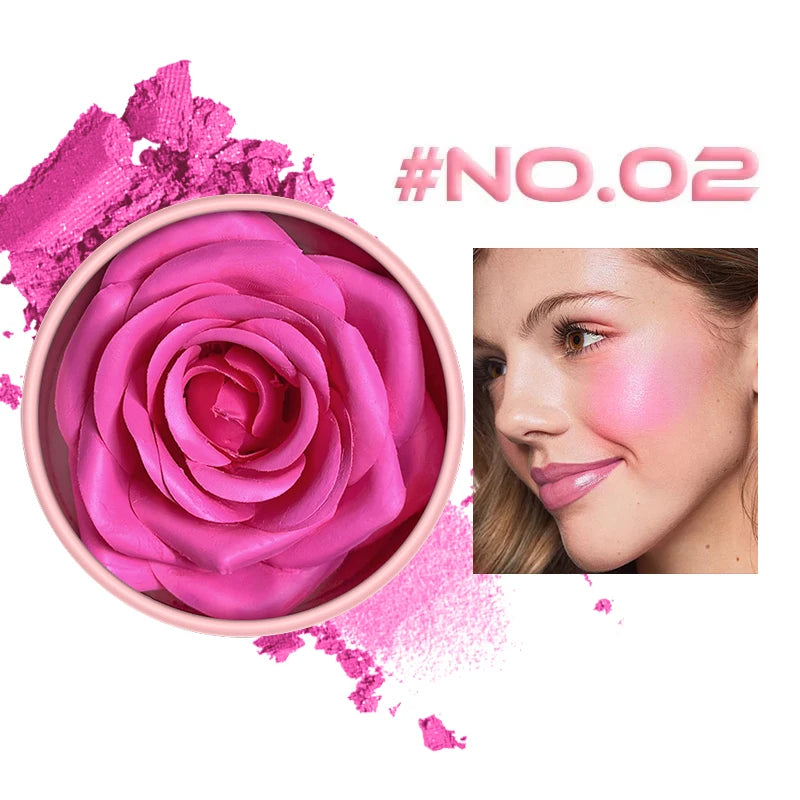 Single Color Matte Petal Blush Palette Highgloss Contouring Cream Contour Makeup Rouge for Women Beauty Cosmetics Makeup Palette