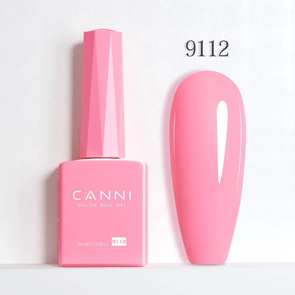 CANNI Hema Free Nail Gel Polish Fall Color Collection Semi Permanent Diamong Long Wear Top Coat Red Gorgeous JellyNude Color 9ml