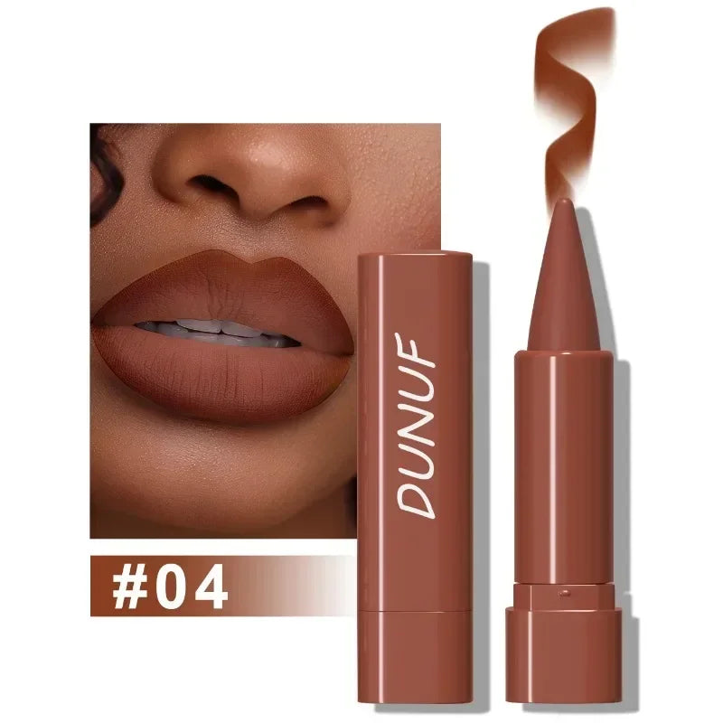 Nude Brown Lip Liner Pencil Velvet Matte Lipstick Lasting Waterproof Rendering Non-stick Cup Makeup Lips Liner Woman Cosmetics