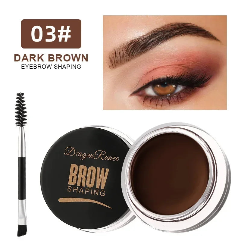3D Wild Eyebrow Tint Cream - Waterproof Matte Brown Black Gel