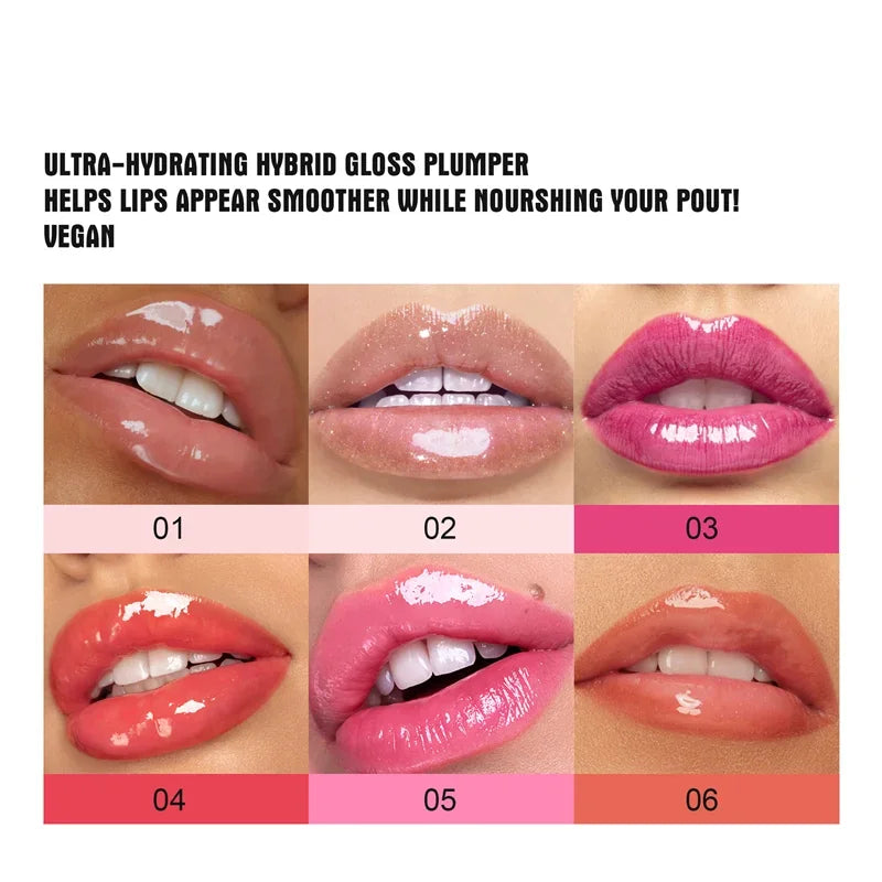 HANDAIYAN Hydrating Lip Glow Oil, Moisturizing Transparent Plumping Lip Gloss, Tinted for Lip Care and Dry Lip Hot