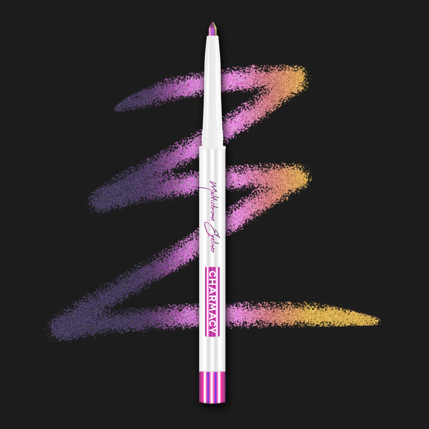 CHARMACY Multichrome Eyeliner Gel Pencil Vegan Smooth Waterproof Eye Liner Long Lasting Cruelty-free Chameleon Eye Makeup