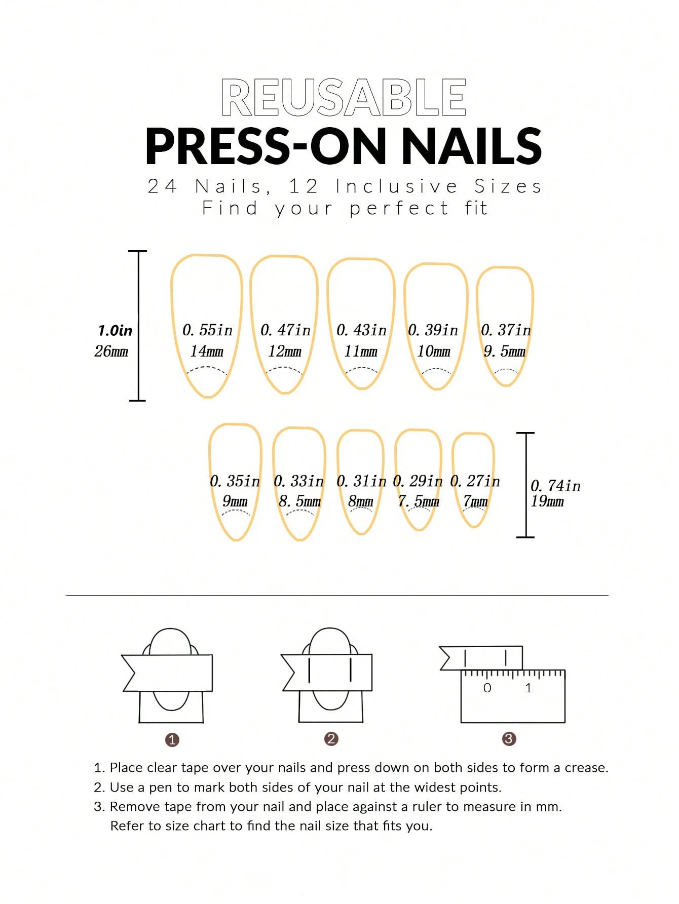 24 Artificial Acrylic Black Square Head Fake Nails Long Ballet Woman Removable Press On Nails Tip Almond Nail Art False Nail Set