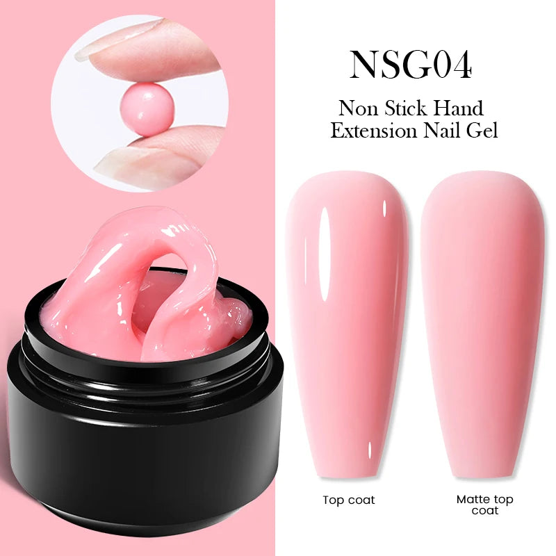 BORN PRETTY 15ml Clear Non Stick Hand Extension Gel 3D Shaping Sculpting Carving Nail Art Solid Hard Gel for Fake Nail