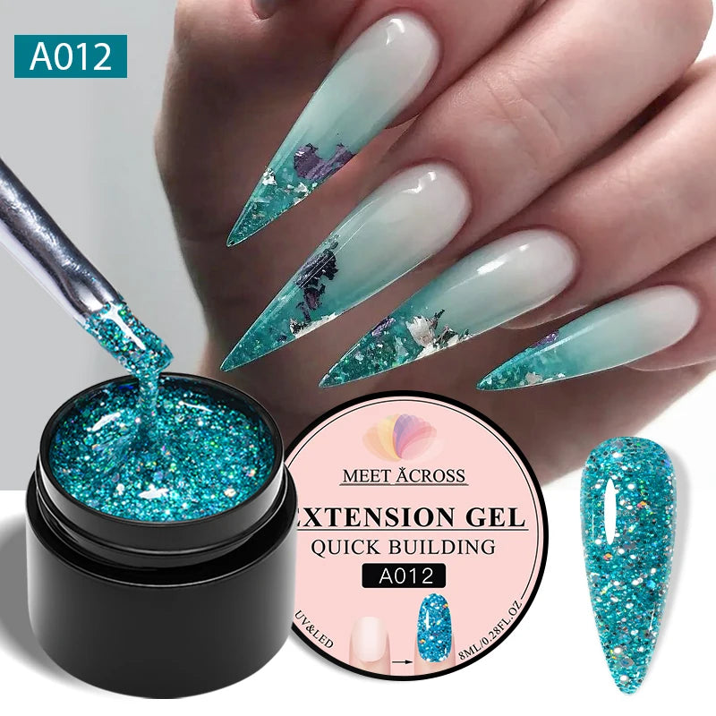 Milky White Nail Extension Gel Clear Nude Building UV Gel For Nails Finger Extensions Form Tips French Nails Manicure Nail Art