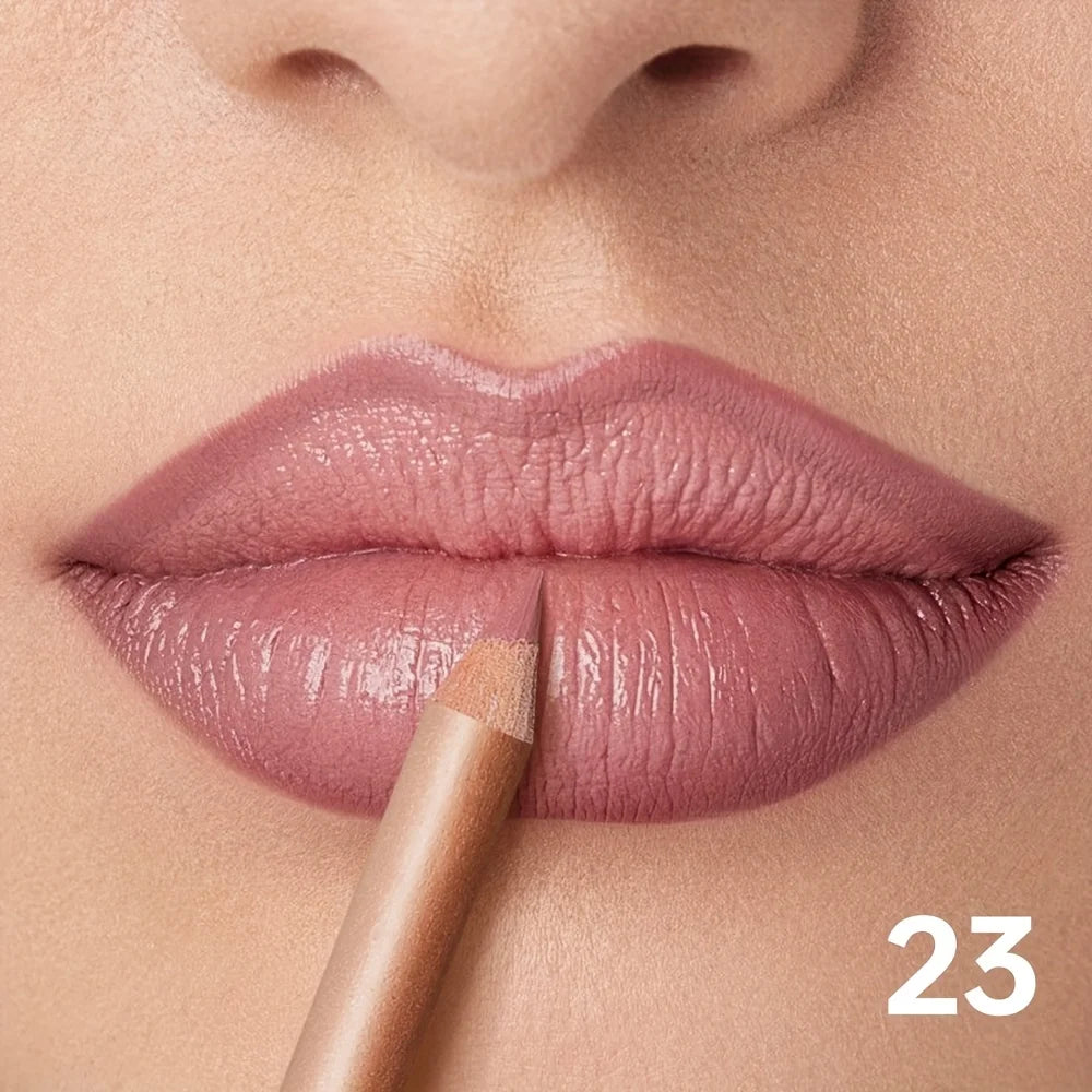 Waterproof Matte Lip Liner, Long Lasting High Pigment Lip Pencil, Smooth Precise Lip Contour for Women