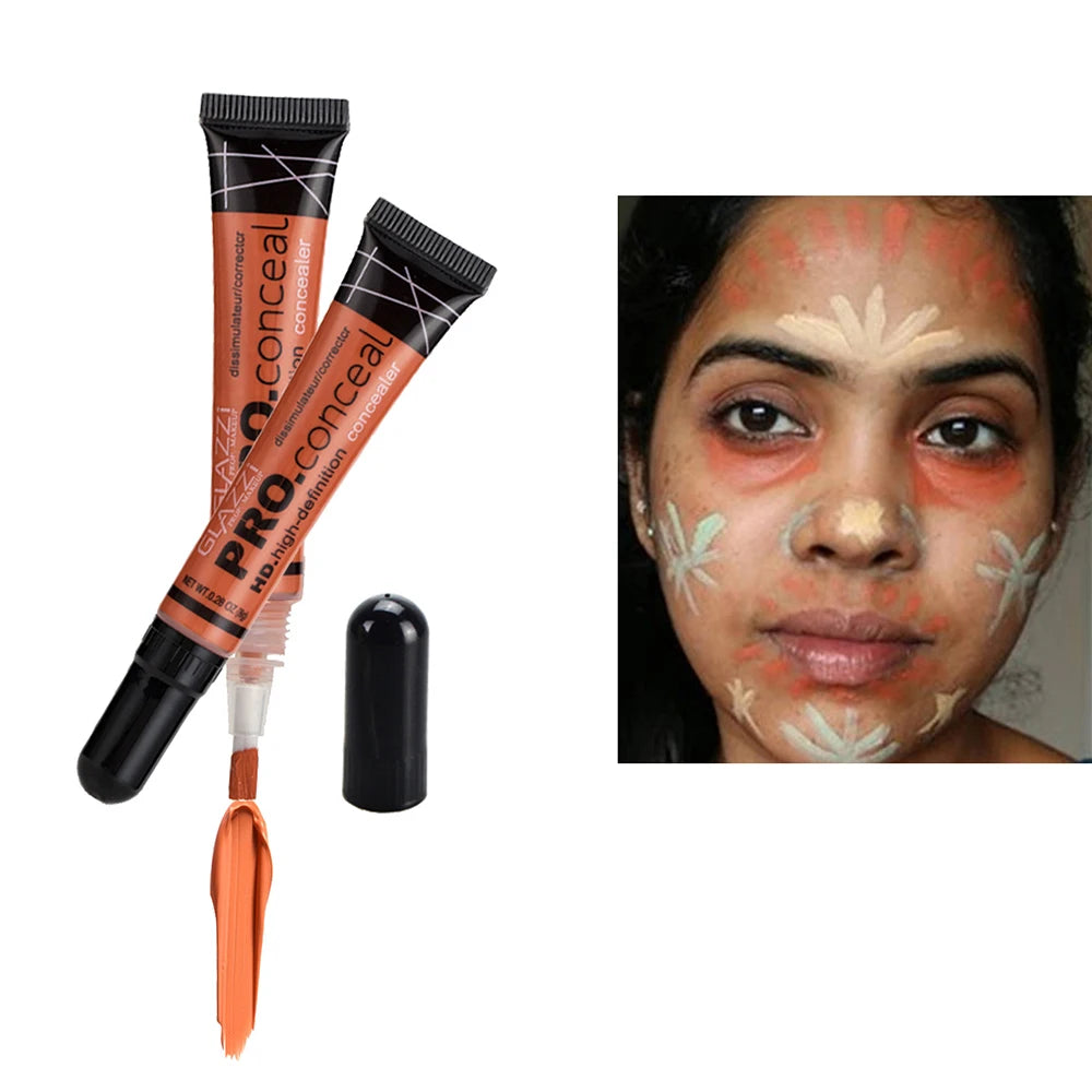 3 Piece Concealer Kit Set - Face Camouflage Cream for Acne Scars, Under Eye Dark Circles, Contouring & Foundation Makeup