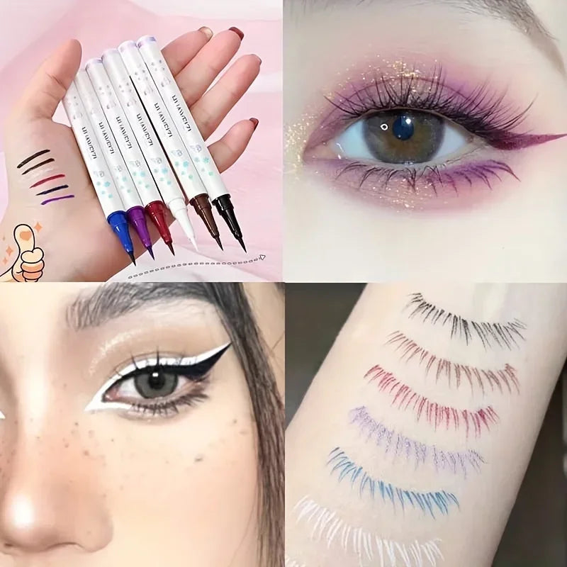 Matte White Liquid Eyeliner Pen - Waterproof Ultra-thin White