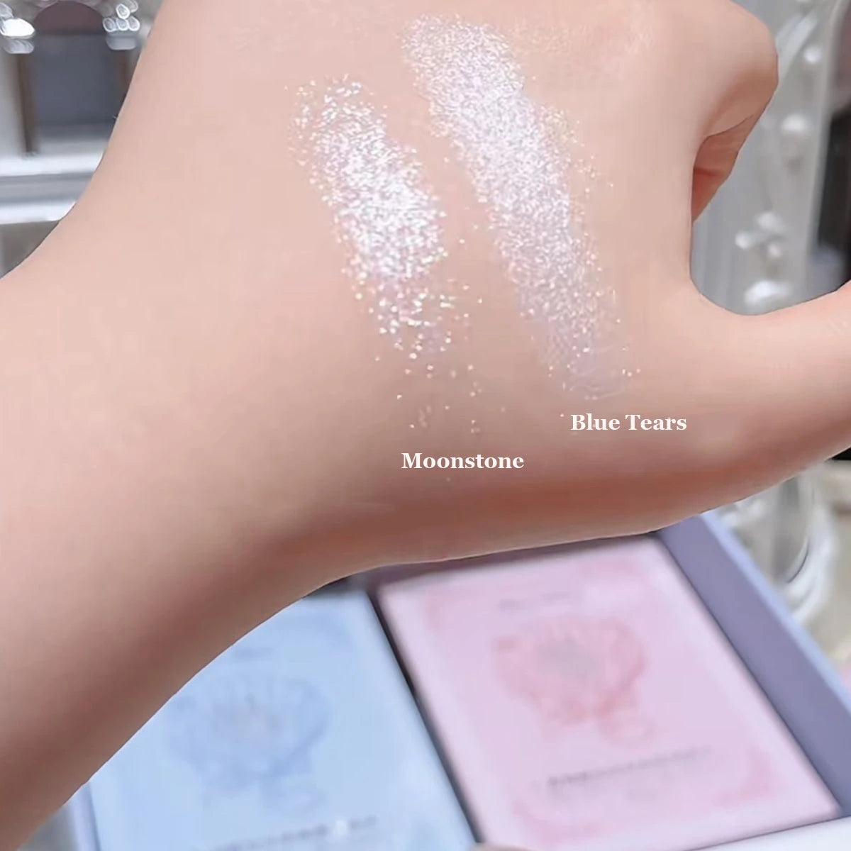 Flower Knows Shell Pearl Collection Highlighter Palette Shimmer Glitter iluminador Makeup Highlight
