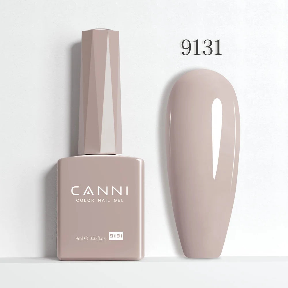 CANNI Hema Free Nail Gel Polish Fall Color Collection Semi Permanent Diamong Long Wear Top Coat Red Gorgeous JellyNude Color 9ml