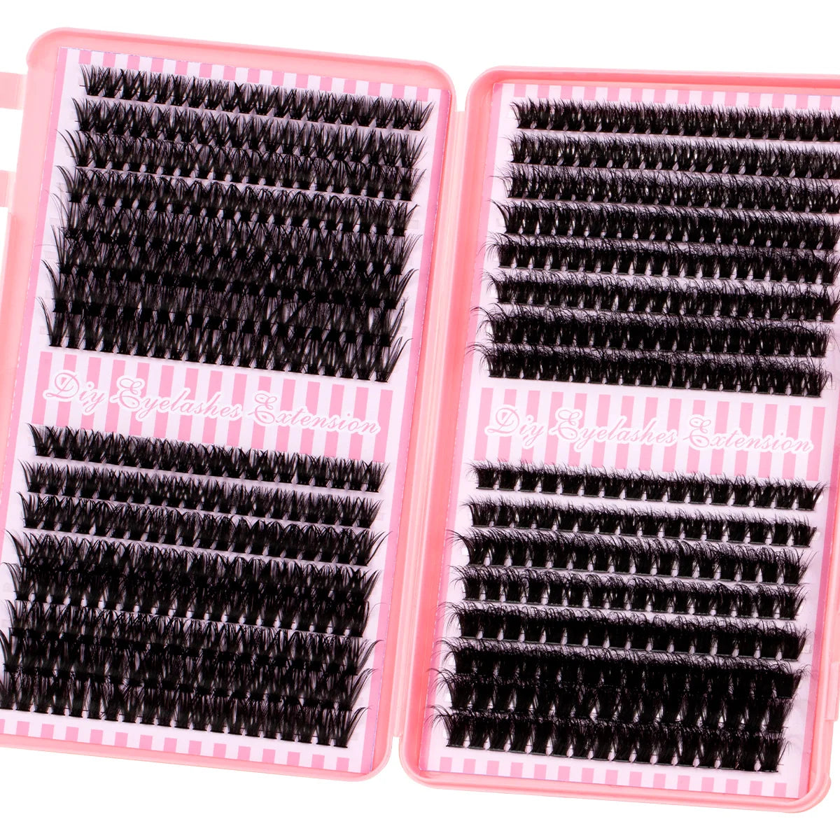 Eyelash Cluster DIY Eyelash Extension Kit with Tweezers Bond and Seal Reusable Single Eyelashes Festival Gift Eye Makeup