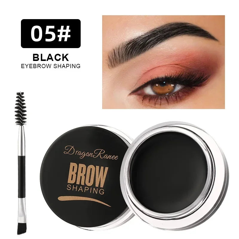 3D Wild Eyebrow Tint Cream - Waterproof Matte Brown Black Gel
