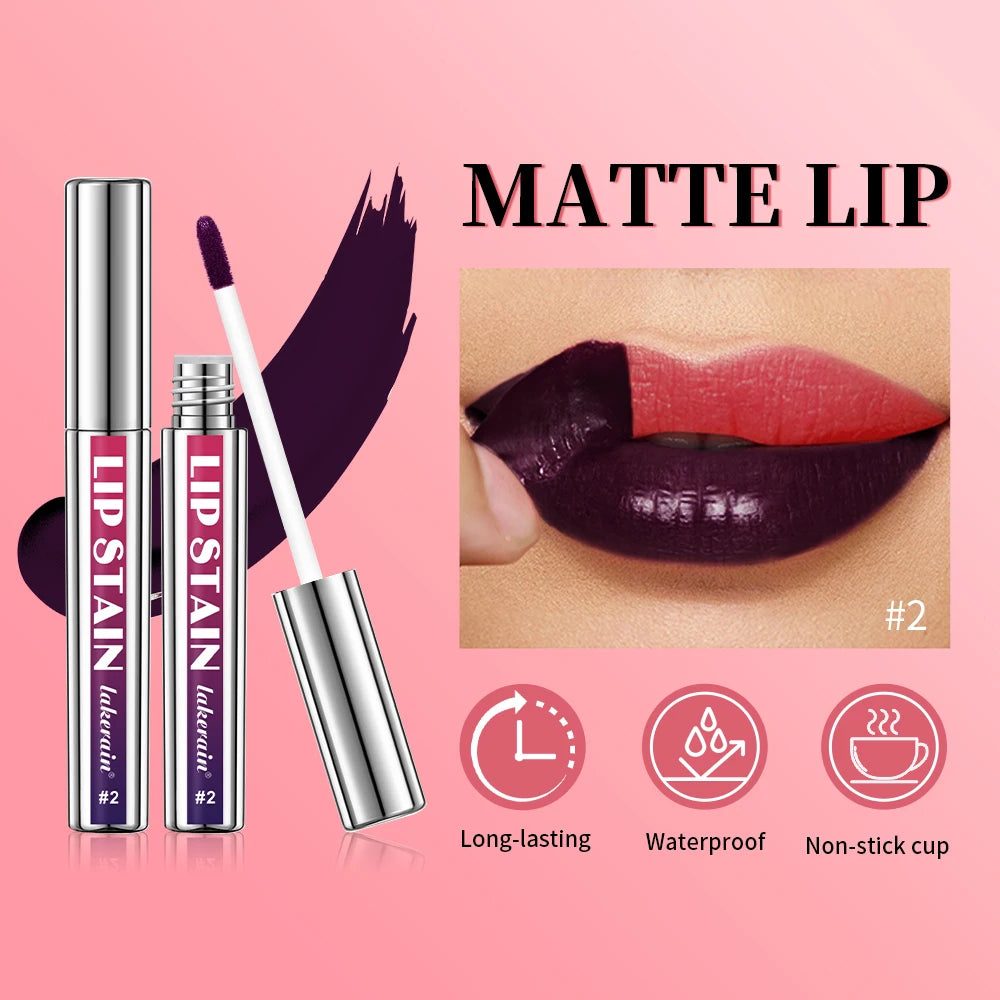 Korean Peel-Off Matte Lip Stain - Long Lasting Waterproof Tint