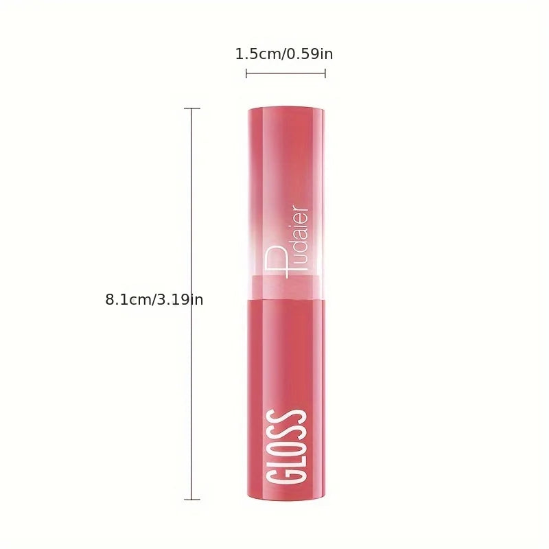 Hydrating Berry Shine Lipstick Set, Long-Lasting Plump Lip Cream, Non-Sticky & Creamy Finish, 6 Colors