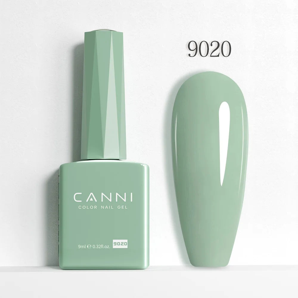 CANNI Hema Free Nail Gel Polish Fall Color Collection Semi Permanent Diamong Long Wear Top Coat Red Gorgeous JellyNude Color 9ml