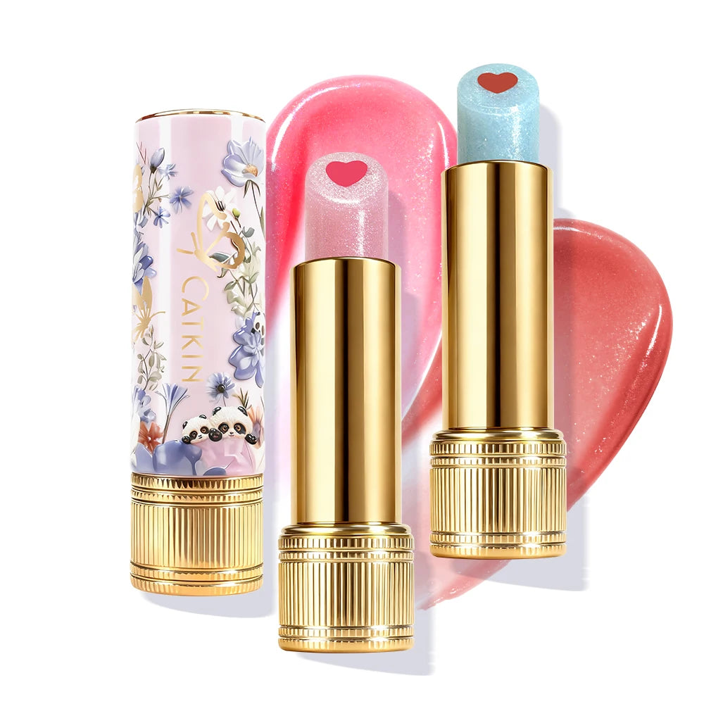 CATKIN Whiffle Dance Tinted Lip Balm Solid Lip Gloss Moisturizing Watery Colored jelly love Long-lasting