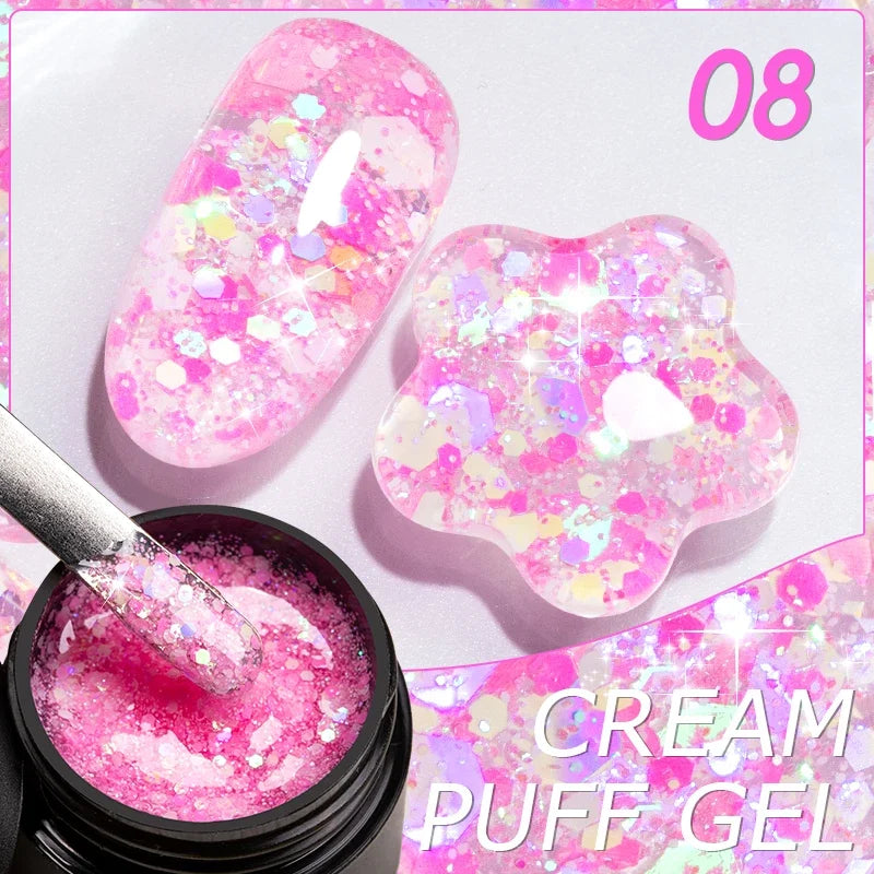 PUENTE 5ml Metallic Painting Liner Gel Polish Bright Mirror Effect Semi-Permanent UV Nail Varnish For Stunning French Nail Art