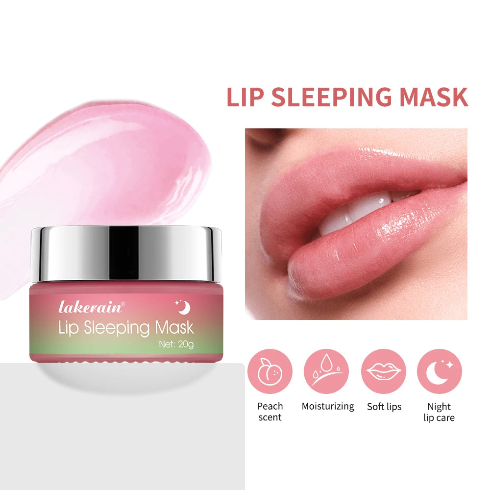 Jelly Peach Lip Sleeping Mask Hydrated Strong Barrier Lip Repair Nourish Protect Volumizes Dry And Chapped Lips Care Products