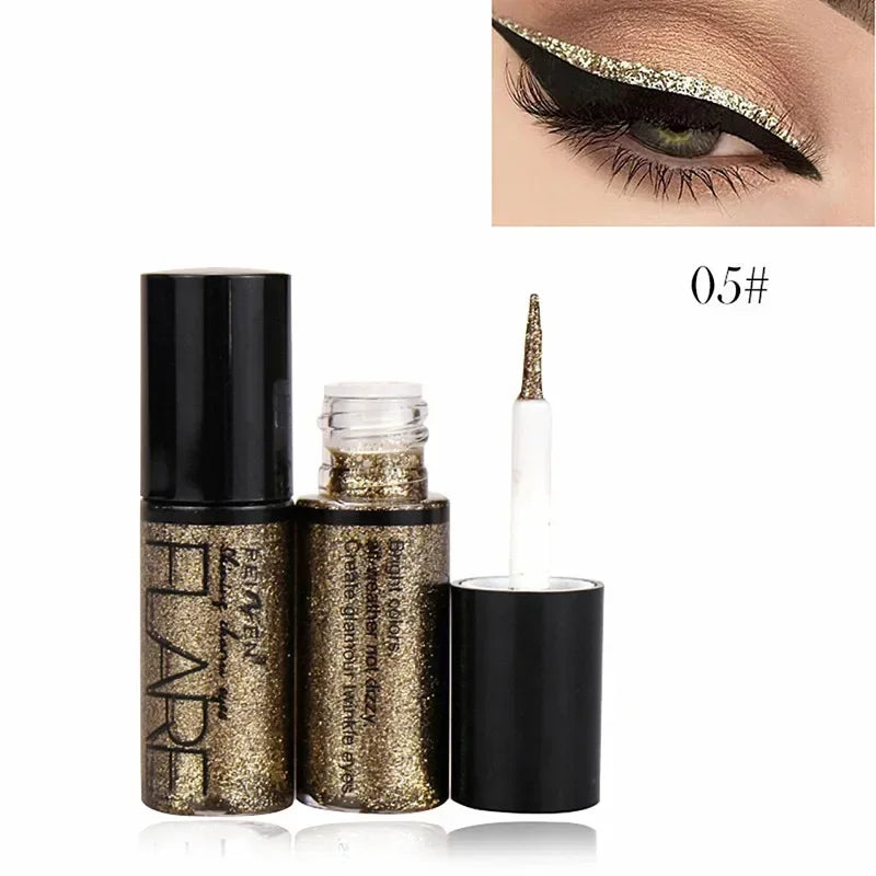1pcs Big Double-headed seal eyeliner Waterproof and quick-drying black liquid eyeliner small lash glue pen Eye makeup cosmetic