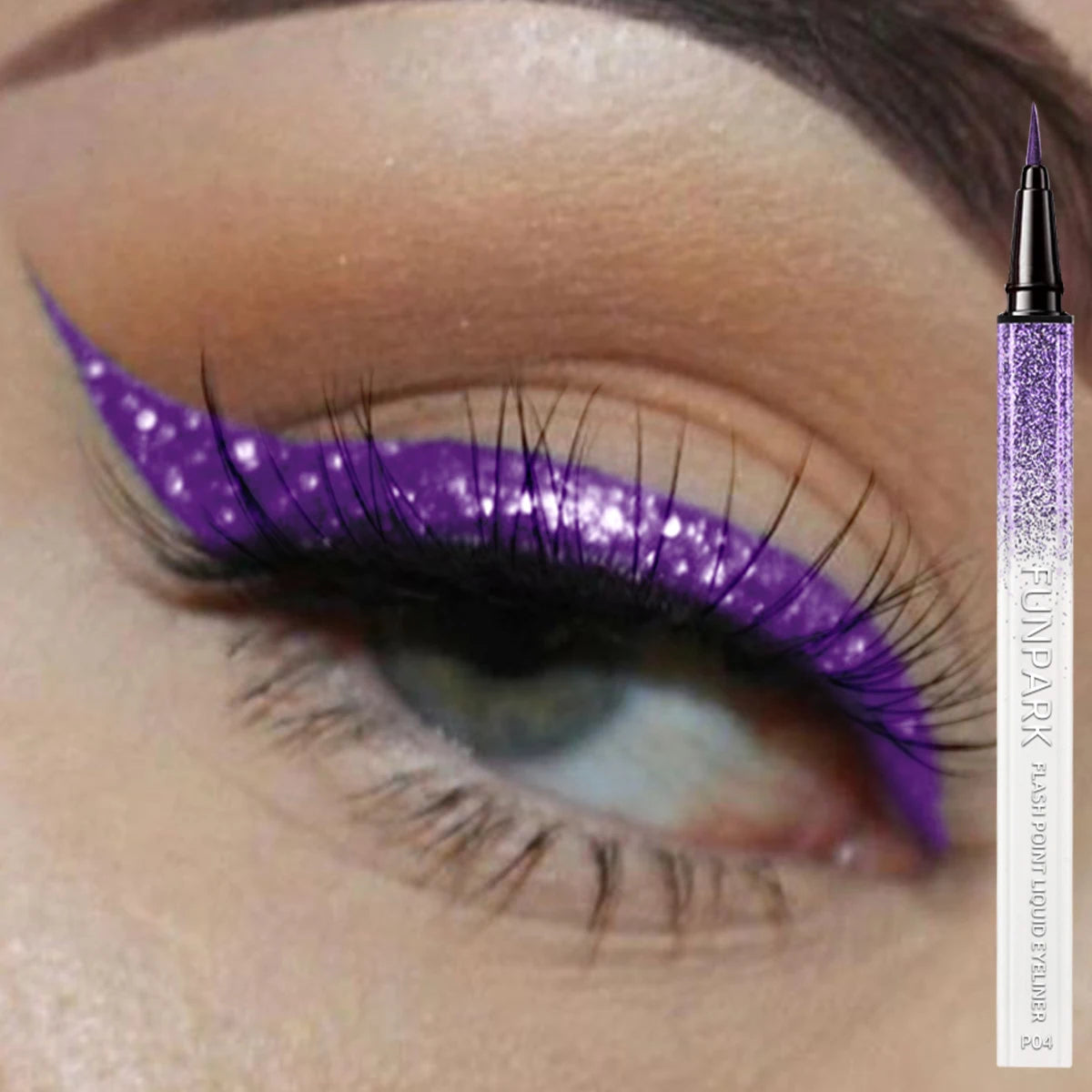 Metallic Liquid Eyeliner - Waterproof Shiny Pearlescent 0.6ml